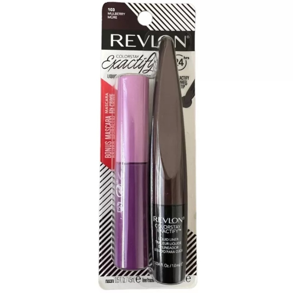 Revlon ColorStay Exactify Liquid Liner 103 Mulberry & Volumazing Mascara Set New